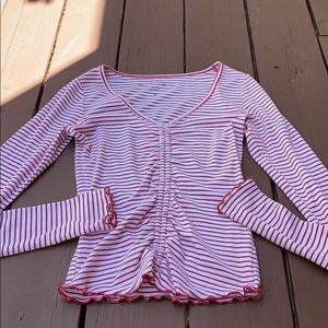 Hollister Striped Long Sleeve Shirt